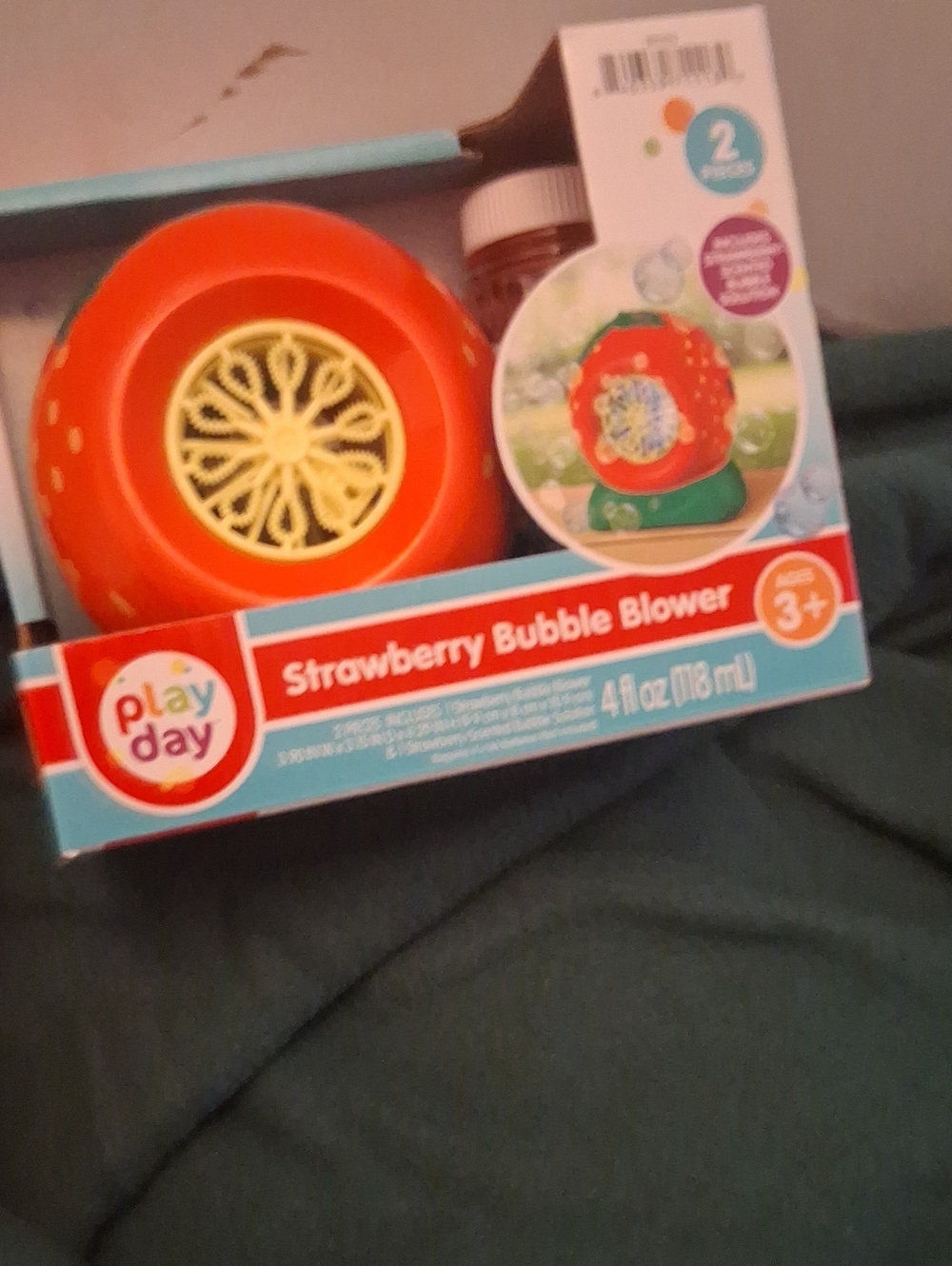Play Day Strawberry Bubble Blower - Red